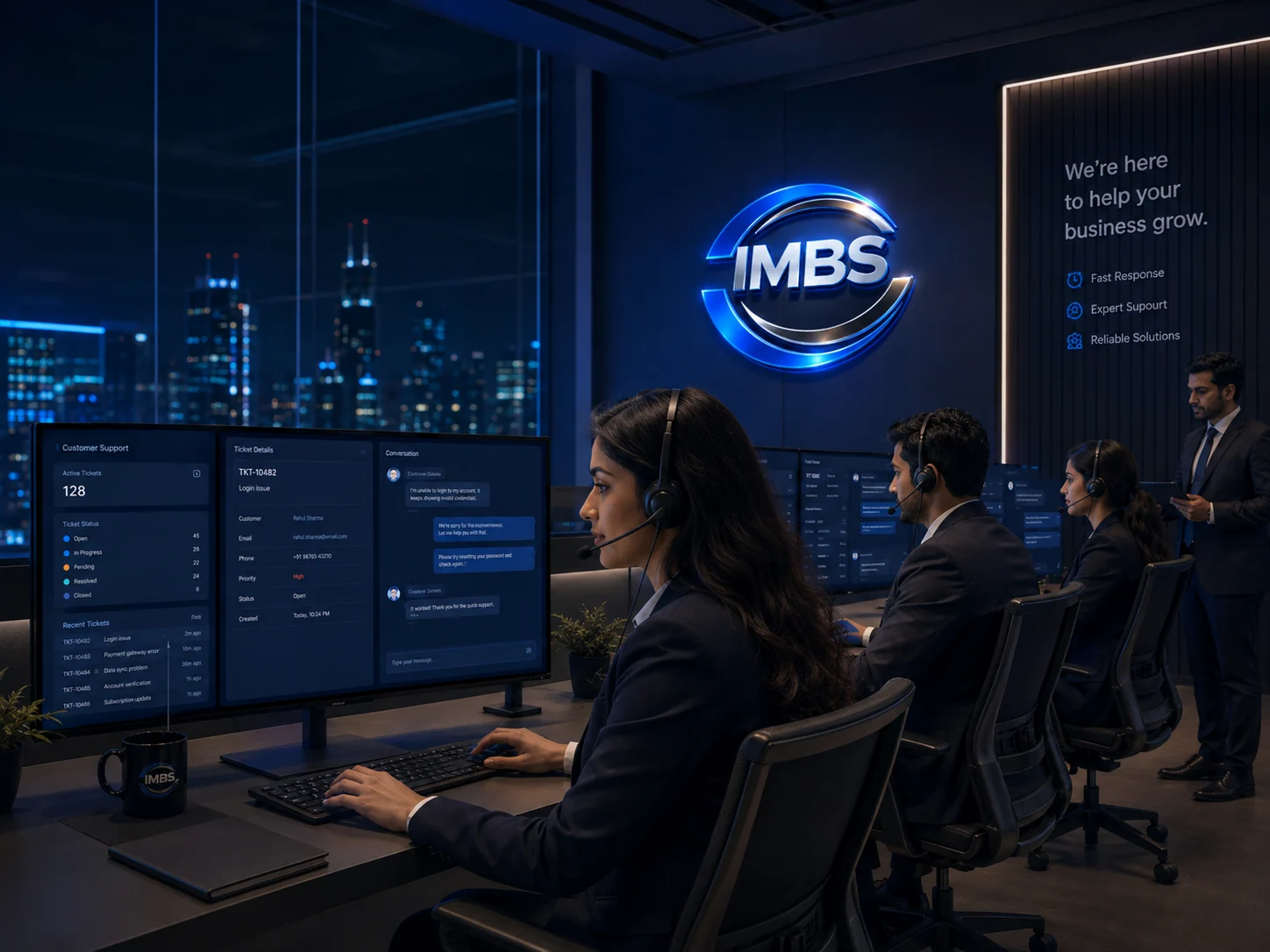 IMBS premium customer support center