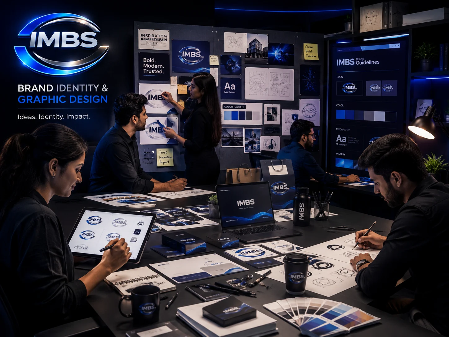 Brand Identity & Graphic Design — IMBS professional service