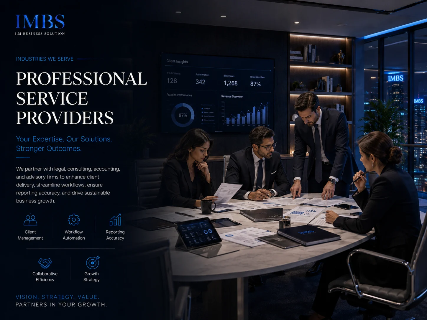 Professional Service Providers — industry served by IMBS