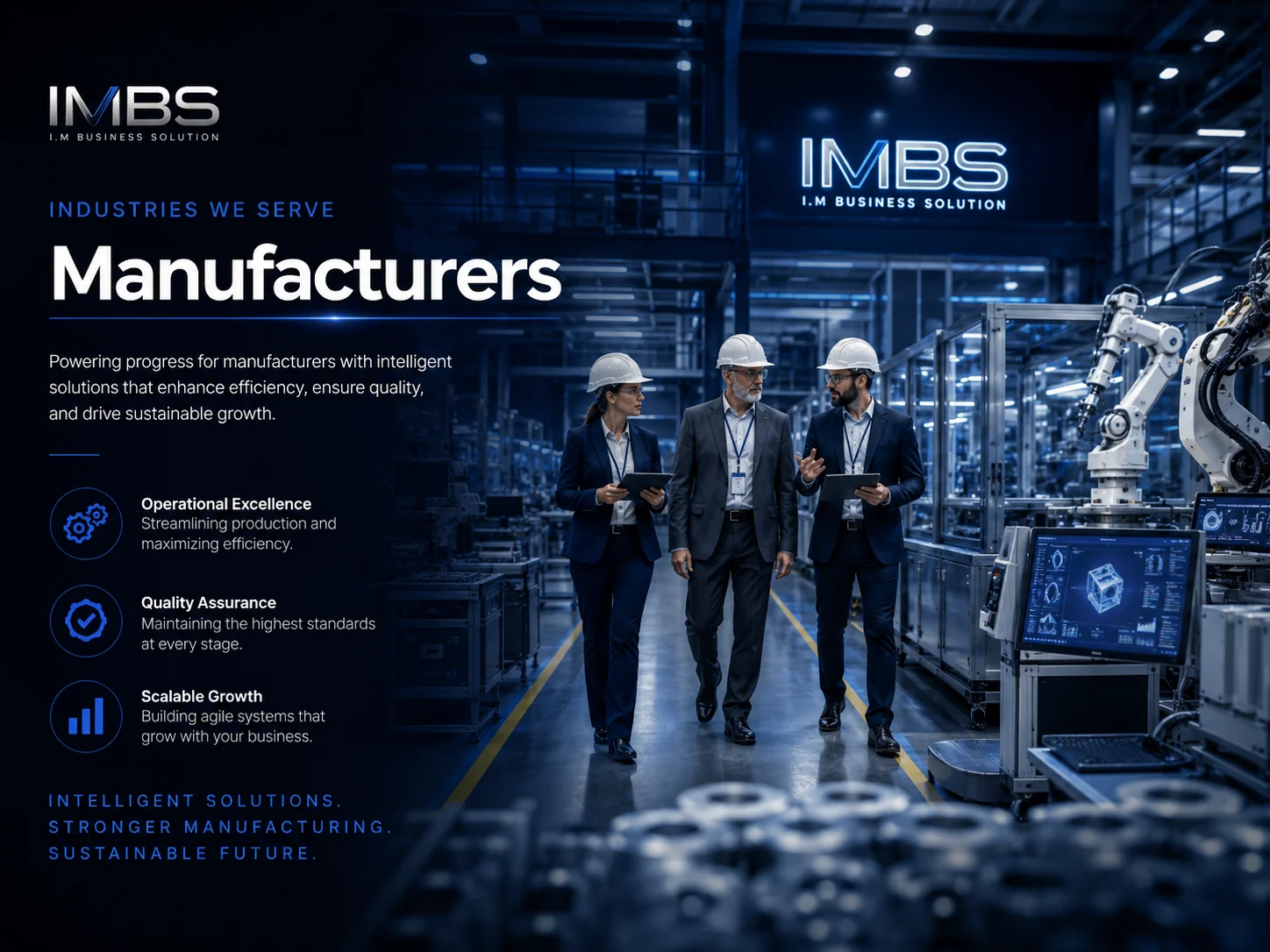 Manufacturers — industry served by IMBS